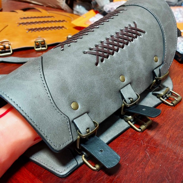 Pleather Bracers - Stitched