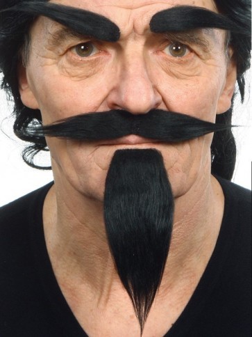 Long Goatee with Moustache & Eyebrows