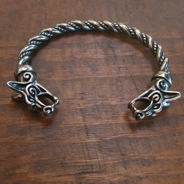 Torc Bracelet: The Wolves Geri &amp; Freki