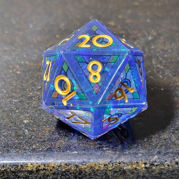Stained Glass style Dice