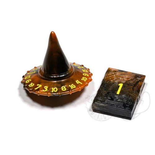 Wizard d20 Wizard Hat and d2 Spellbook Of Science Swords