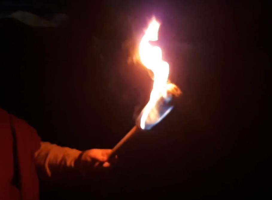 Flaming Torch Of Science & Swords