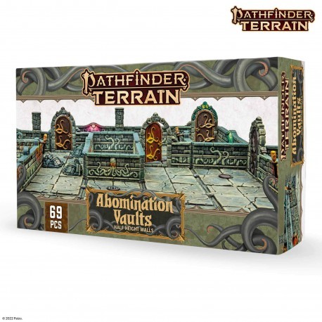 Dungeons &amp; Lasers: Half-Height Walls - Pathfinder Terrain: Abomination Vaults
