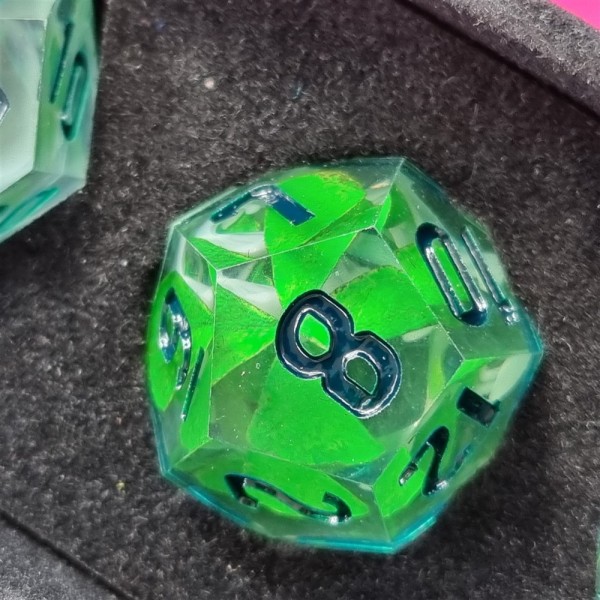 Four Leaf Clover Filled Dice