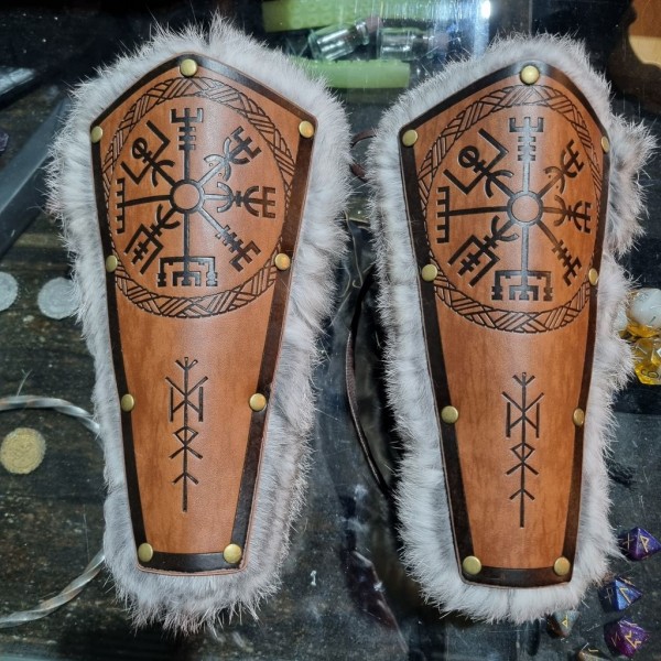 Pleather Bracers - Vegvisir