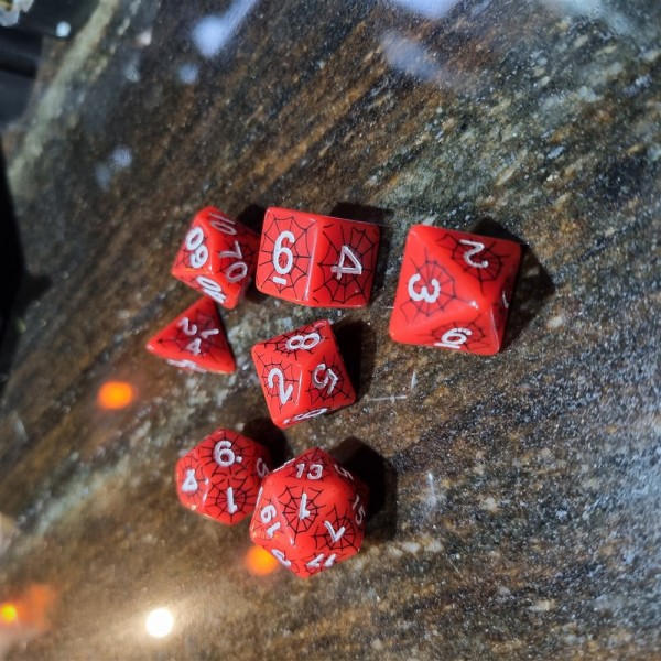 Spiderman Inspired Dice