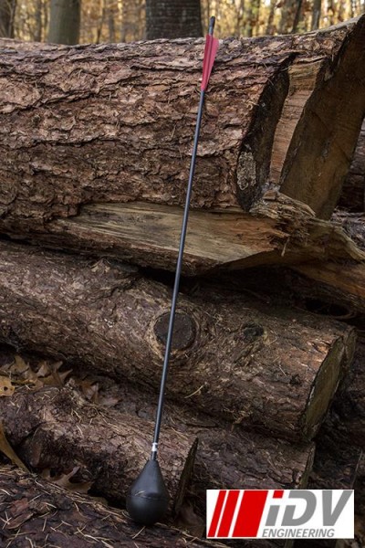 Round Head Arrow - Black/Red