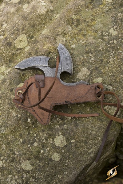 Black Shuriken Holder - Brown