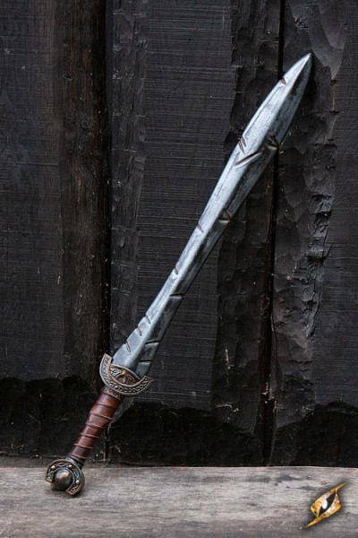 Battleworn Celtic Leaf Sword