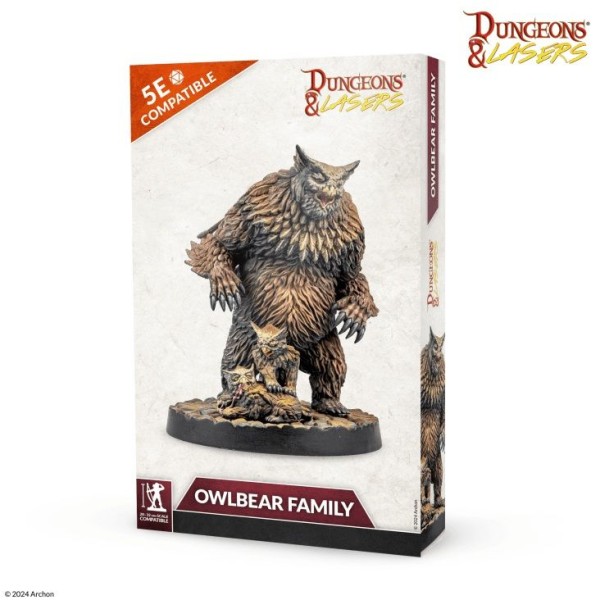 Owlbear Family - Miniatures