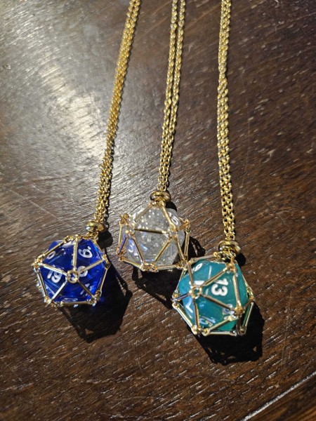 D20 Cage Necklace