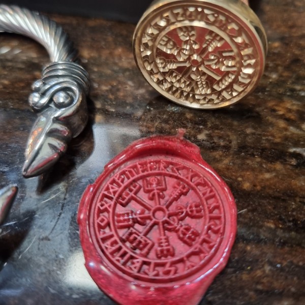 Wax Seal - Vegvisir viking rune