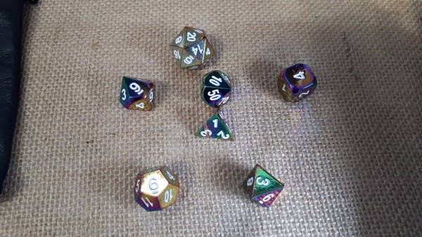 Metal Polyhedral Dice Sets