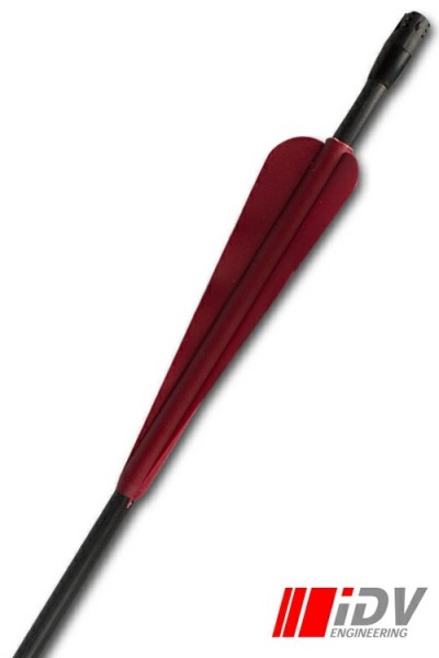 Flat Head Arrow - Black/Dark Red