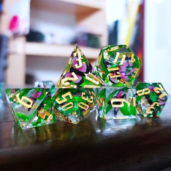 Butterfly Filled Dice