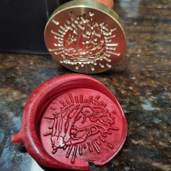 Wax Seal - death's hand