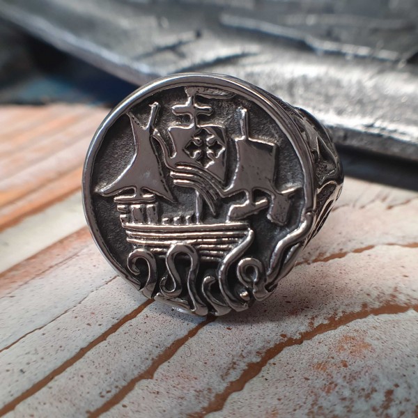 Viking Ship Seal Ring