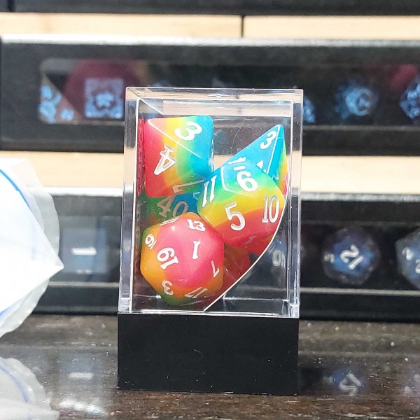 Midnight Candy Rainbow Glow Dice