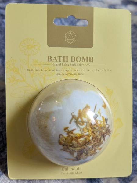 Dice Filled Bath Bomb