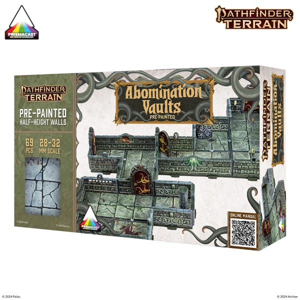 Dungeons &amp; Lasers: PrismaCast Pre-Painted Terrain - Pathfinder Terrain: Abomination Vaults