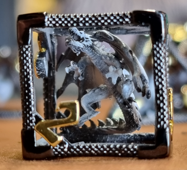 Caged Dragon Black &amp; Grey