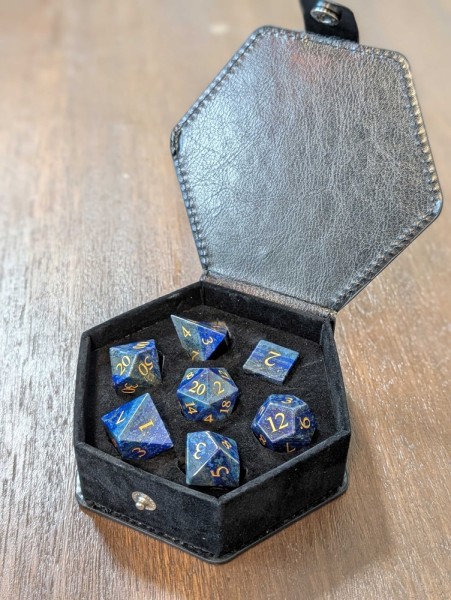 Stone Dice - Lapis Lazuli