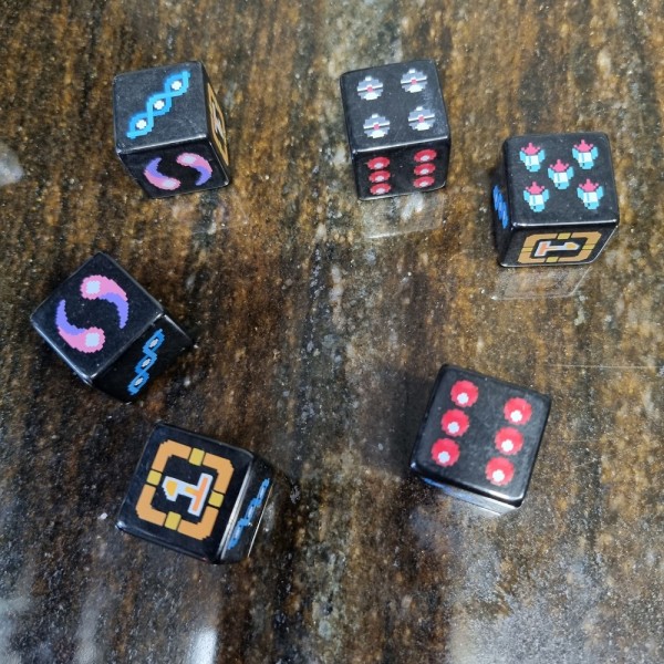 Retro Gaming Six Sided Dice - SciFi