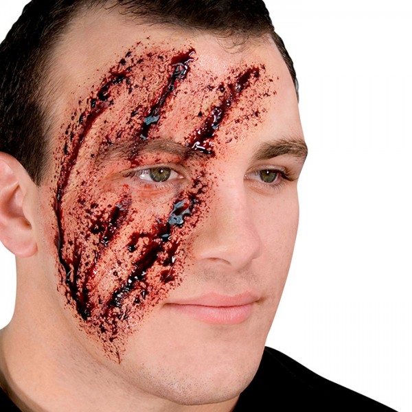 Shredded Face Wound