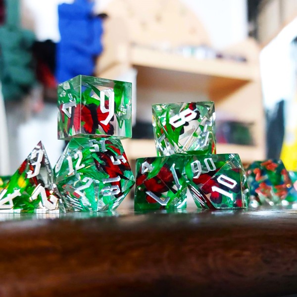 Butterfly Filled Dice
