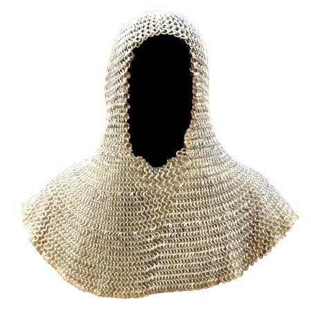 Galvanised Steel Chainmail Hood (Medium)