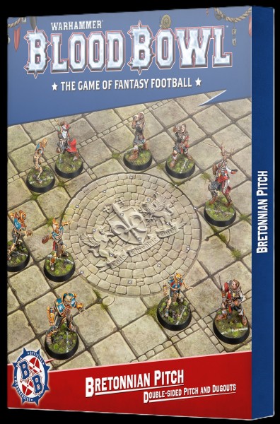 Blood Bowl: Bretonnian Team Pitch &amp; Dugouts