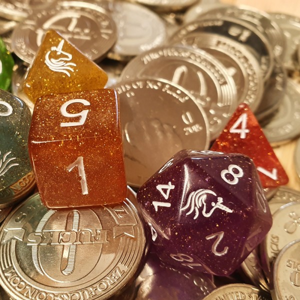 Rainbow Unicorn Dice Sets