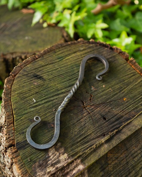 Gudrun Twisted Wrought Iron Hook