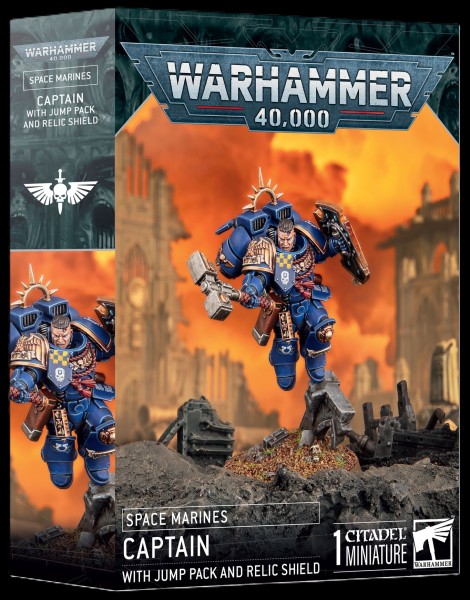 Space Marines: Captain with Jump Pack &amp; Relic Shield