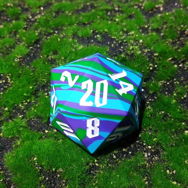 Fist Sized Silicone D20