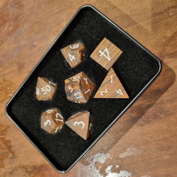 Wooden Polyhedral Dice