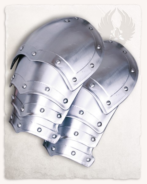 Balthasar Spaulders Small - Steel