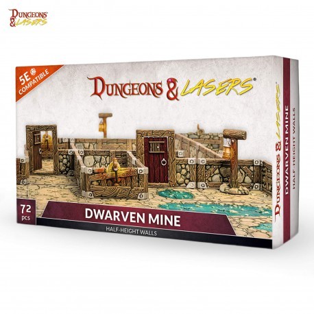 Dungeons &amp; Lasers: Half-Height Walls - Dwarven Mine