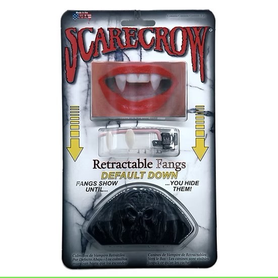 Retractable Fangs "Default Down"
