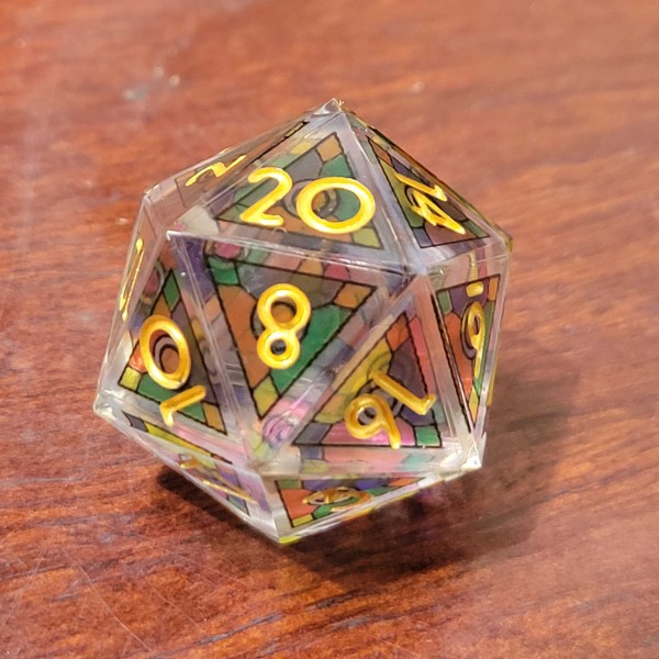 Stained Glass style Dice