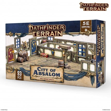Dungeons &amp; Lasers: Half-Height Walls - Pathfinder Terrain: City Of Absalom