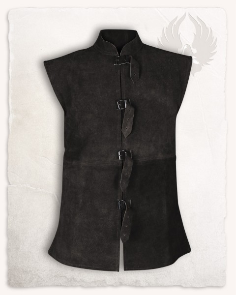 Orthello suede leather vest black S