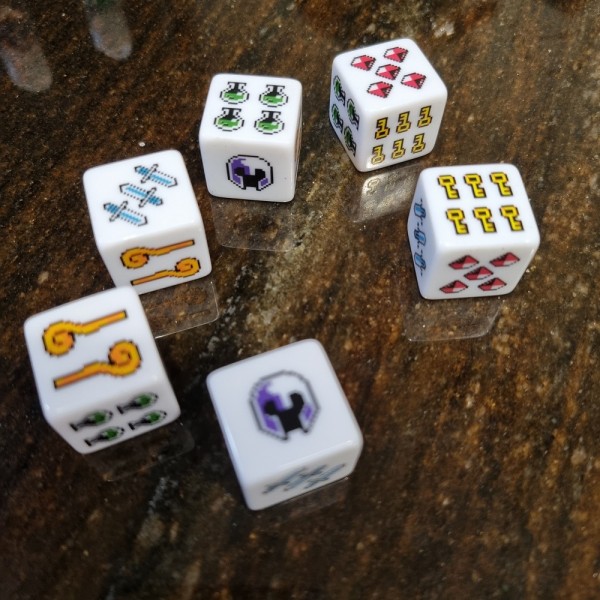 Retro Gaming Six Sided Dice - RPG Fantasy